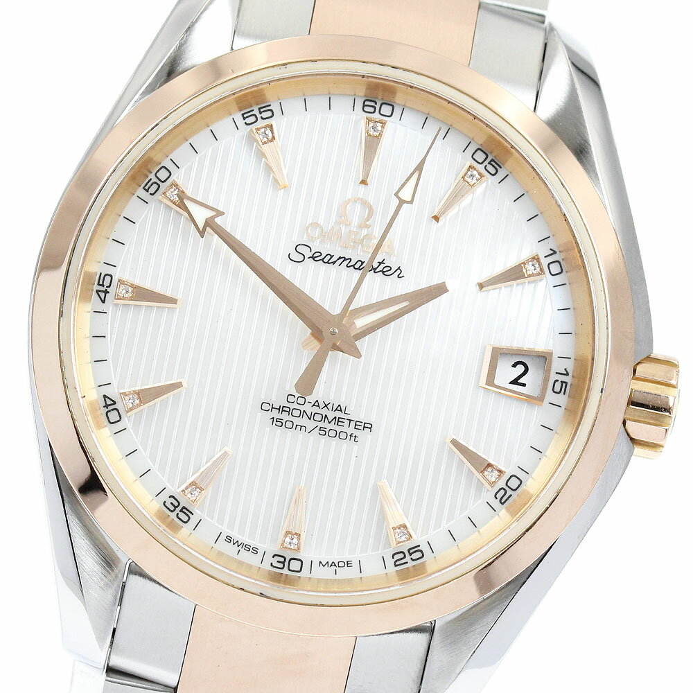 オメガ OMEGA 231.20.39.21.55.001 シーマスター アクアテラ コーアクシャル クロノメーター 自動巻き メンズ 良品 保証書付き_943543【中古】