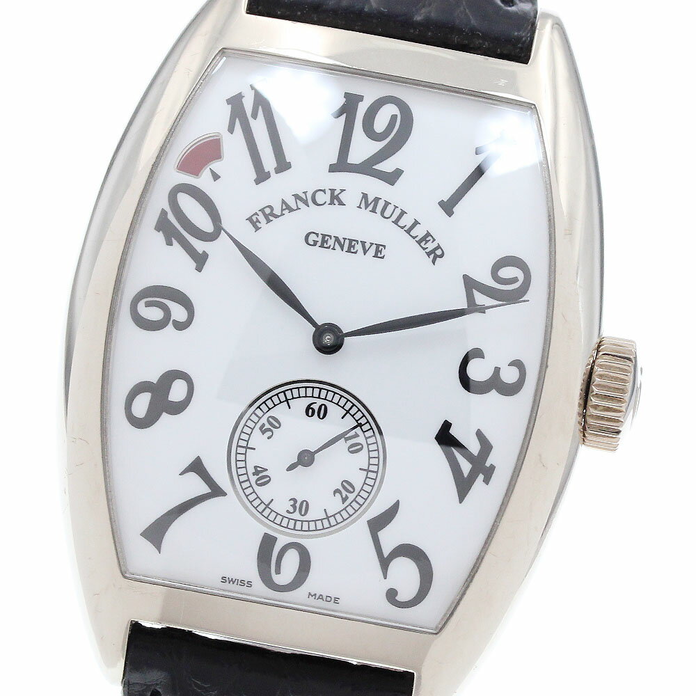フランクミュラー FRANCK MULLER 7885BS6PREMA トノウ カーベックス セブンデイズ パワーリザーブ K18WG 手巻き メンズ 箱付き_896964【中古】