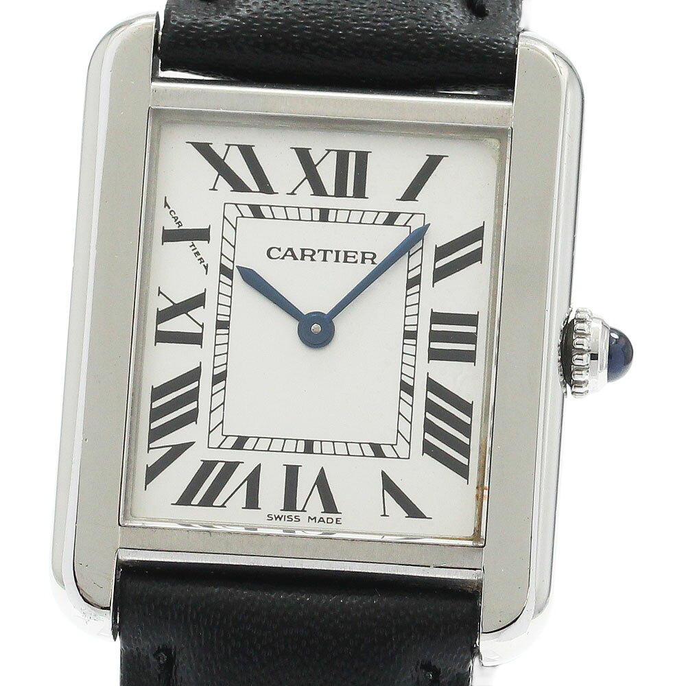 カルティエ CARTIER W1018255 タンクソロ SM クォーツ レディース _945397 ...