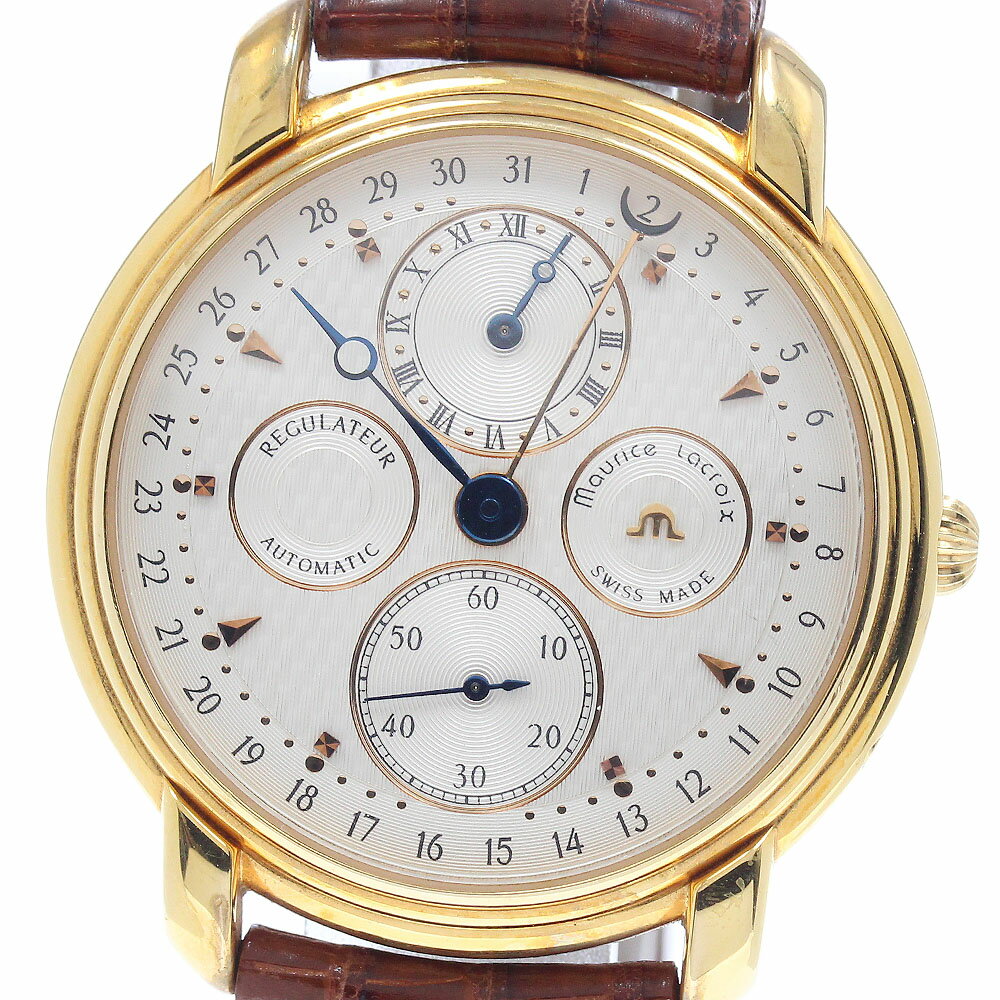モーリスラクロア MAURICE LACROIX 19275 レギュレーター ポインターデイト スモールセコンド 自動巻き メンズ _948588【中古】