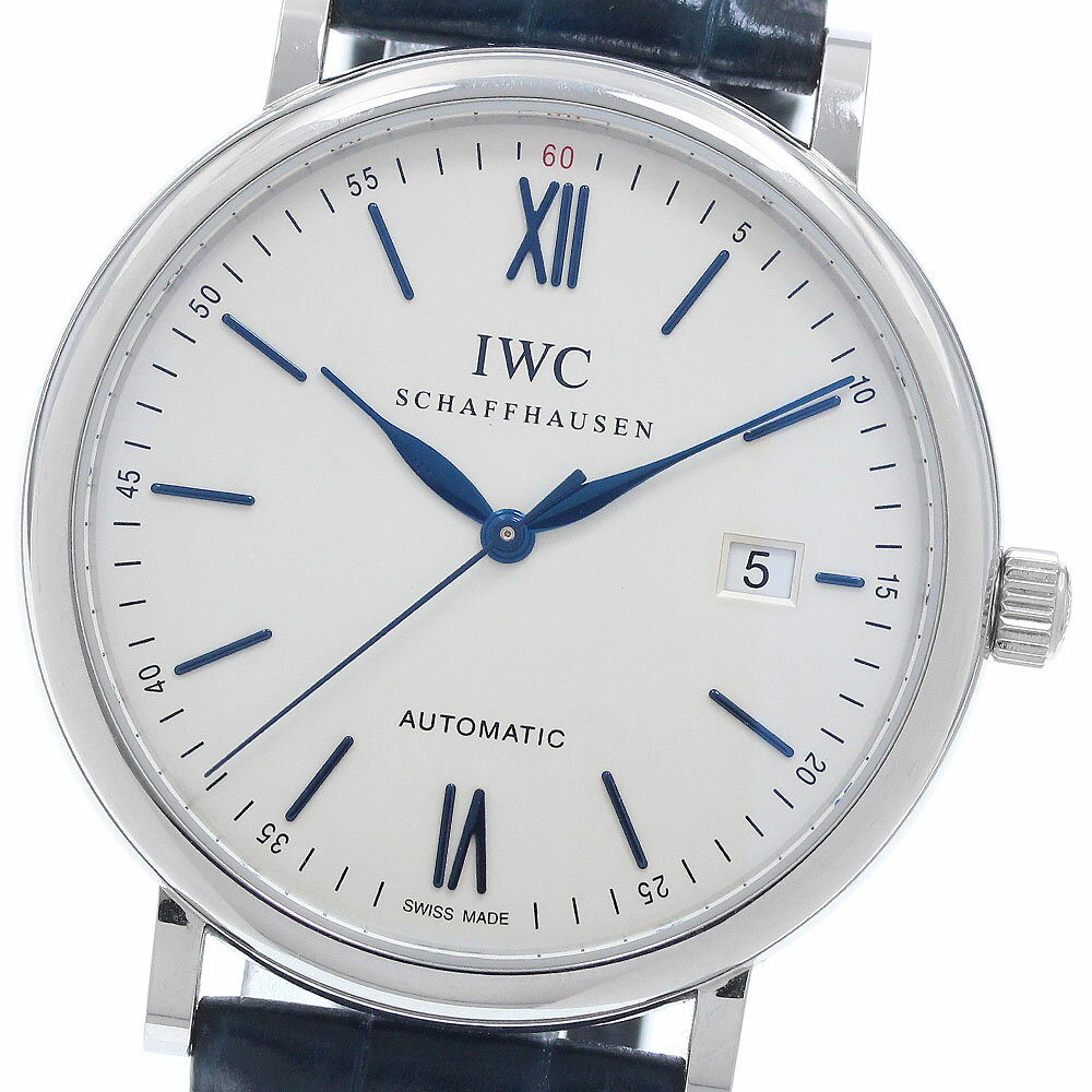 IWC IWC SCHAFFHAUSEN IW356527 ポートフィノ デイト 自動巻き メンズ 良品 保証書付き_948022【中古】