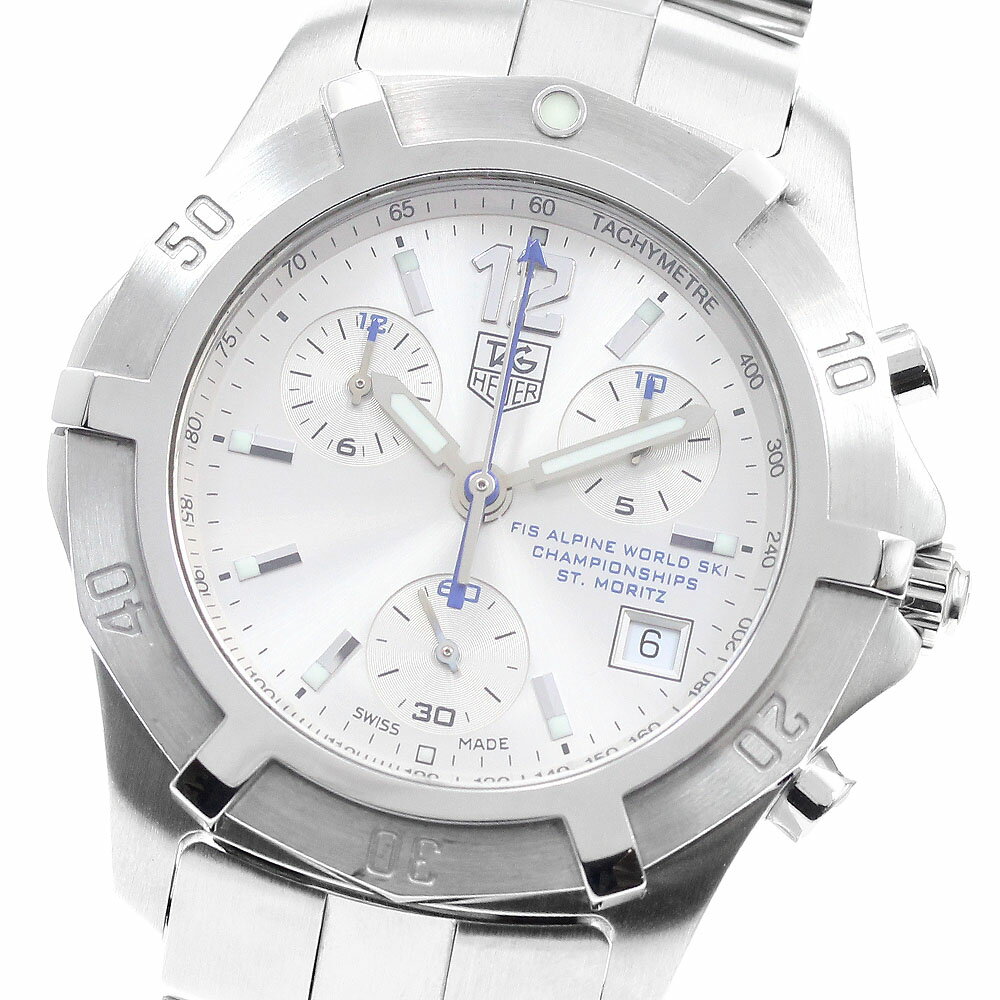 訳あり タグホイヤー TAG HEUER CN111C エクスクルーシブ アルペンスキー ST.MORITZ クォーツ メンズ _938547【中古】