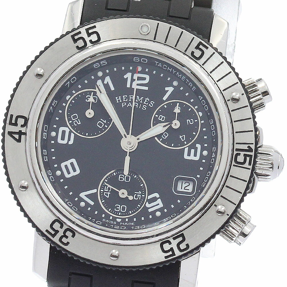Kelly - エルメス HERMES CL2.315 クリッパーダイバー クロノグラフ クォーツ レディース _939660【中古】