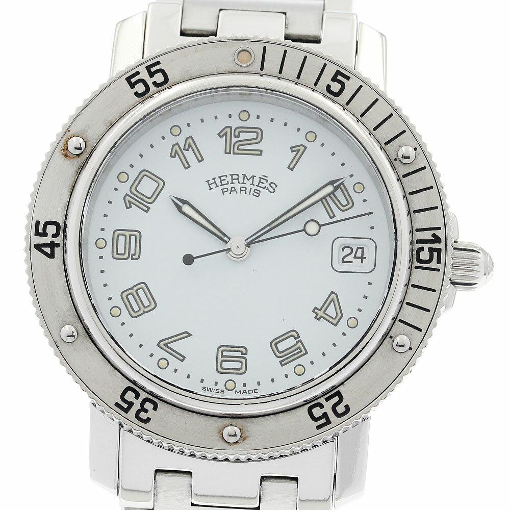 其它 - エルメス HERMES CL7.710 クリッパー ダイバー デイト クォーツ メンズ _943541【中古】