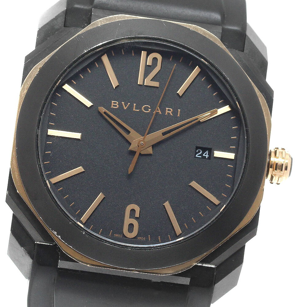ブルガリ BVLGARI BGOP41SG/103085 オクト デイト PGベゼル 自動巻き メンズ _944824【中古】
