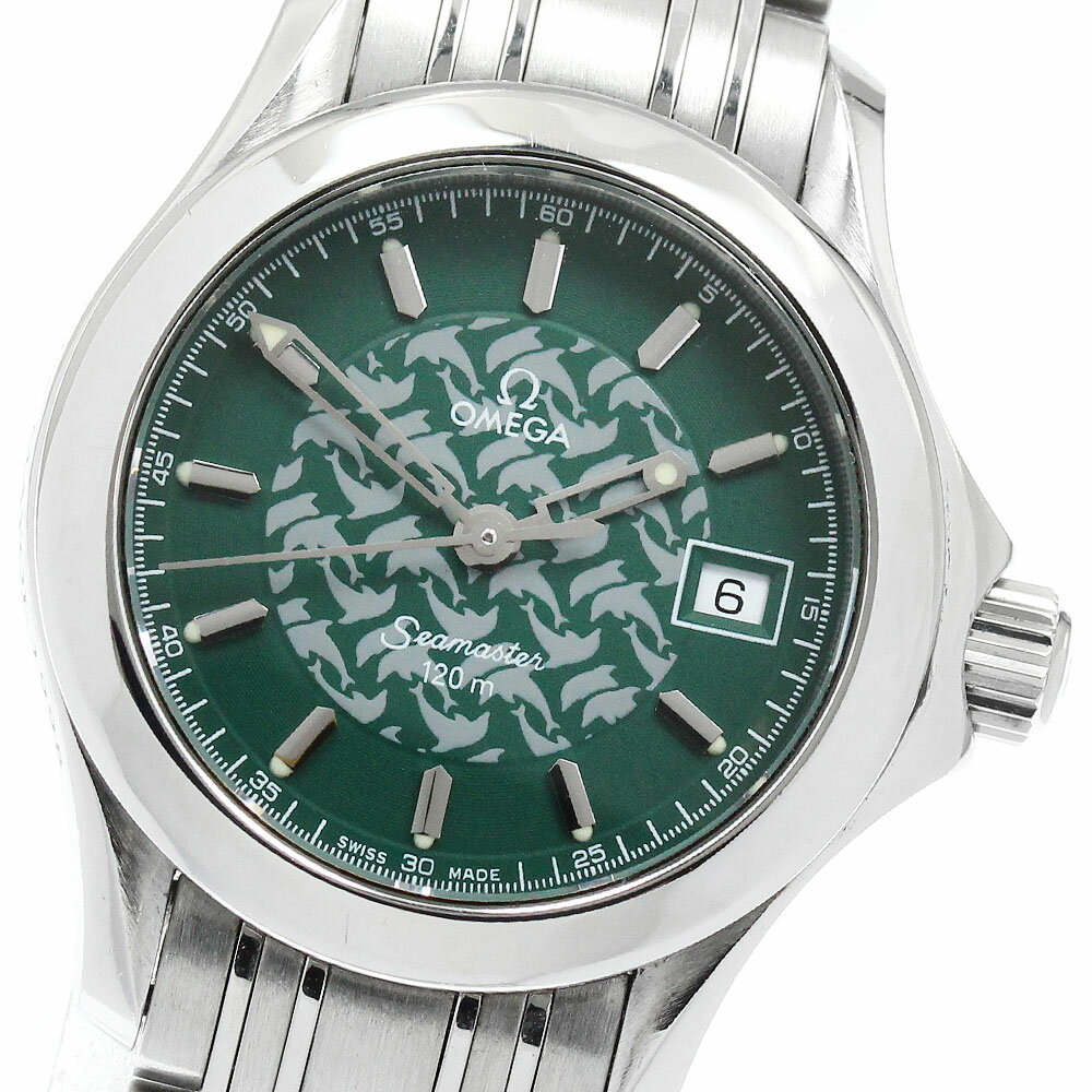 其它 - オメガ OMEGA 2586.70 シーマスター120 ジャックマイヨール1998 デイト クォーツ レディース _945561【中古】