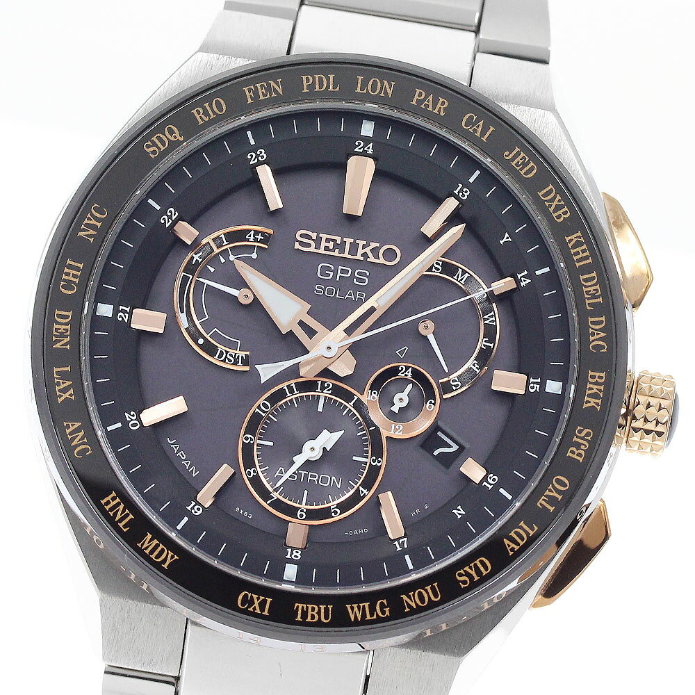 セイコー SEIKO 8X53-0AV0-2/SBXB125 アストロン GPS ソーラー電波 メンズ 保証書付き_947100【中古】