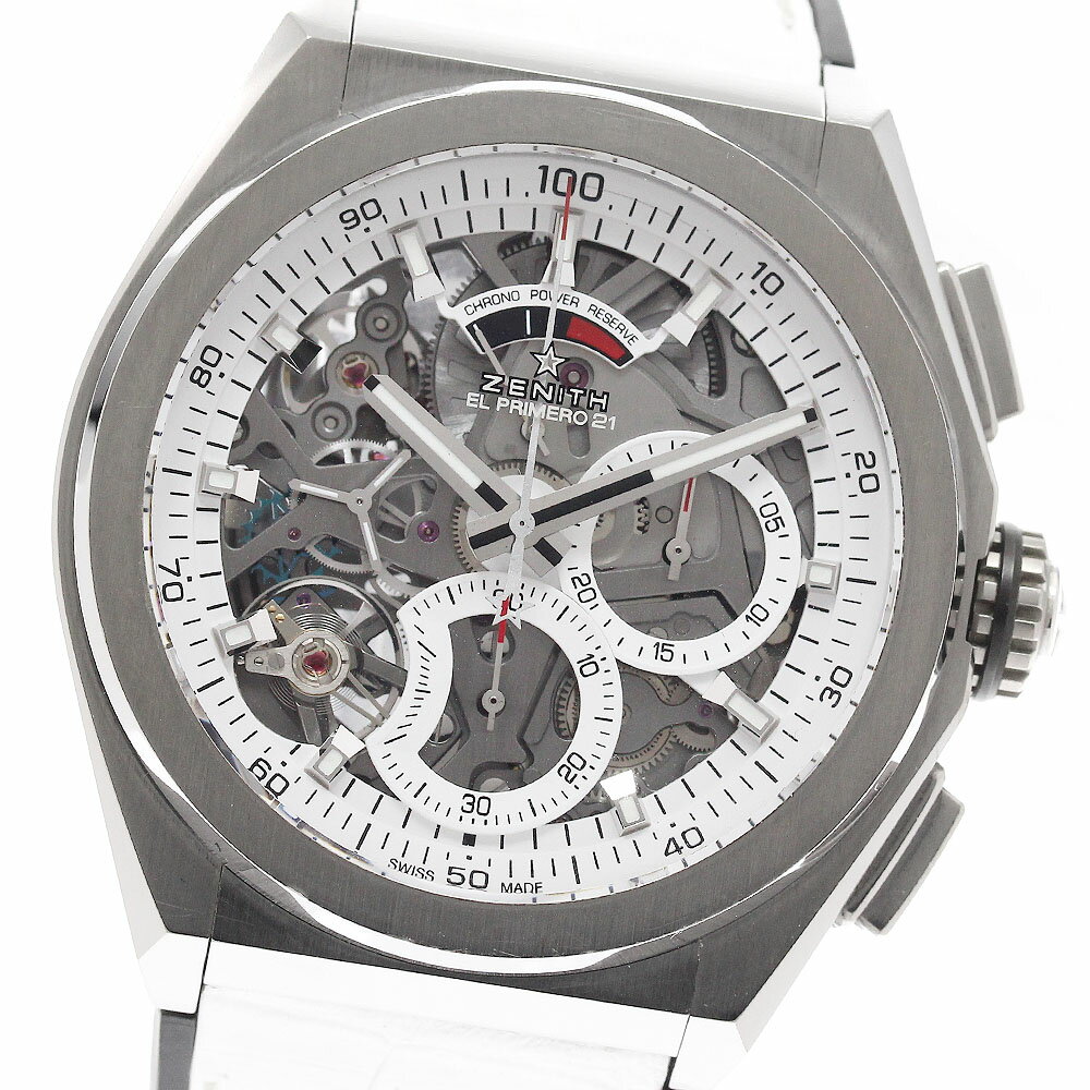 ゼニス ZENITH 95.9003.9004 デファイ エル・プリメロ 21 日本限定モデル 自動巻き メンズ 箱付き_944812【中古】