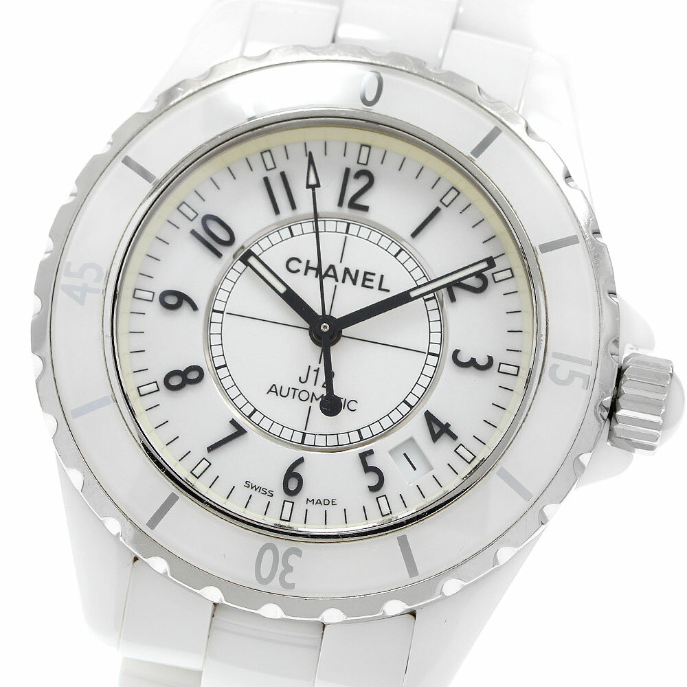 シャネル CHANEL H0970 J12 白セラミック 自動巻き メンズ _947321【中古】