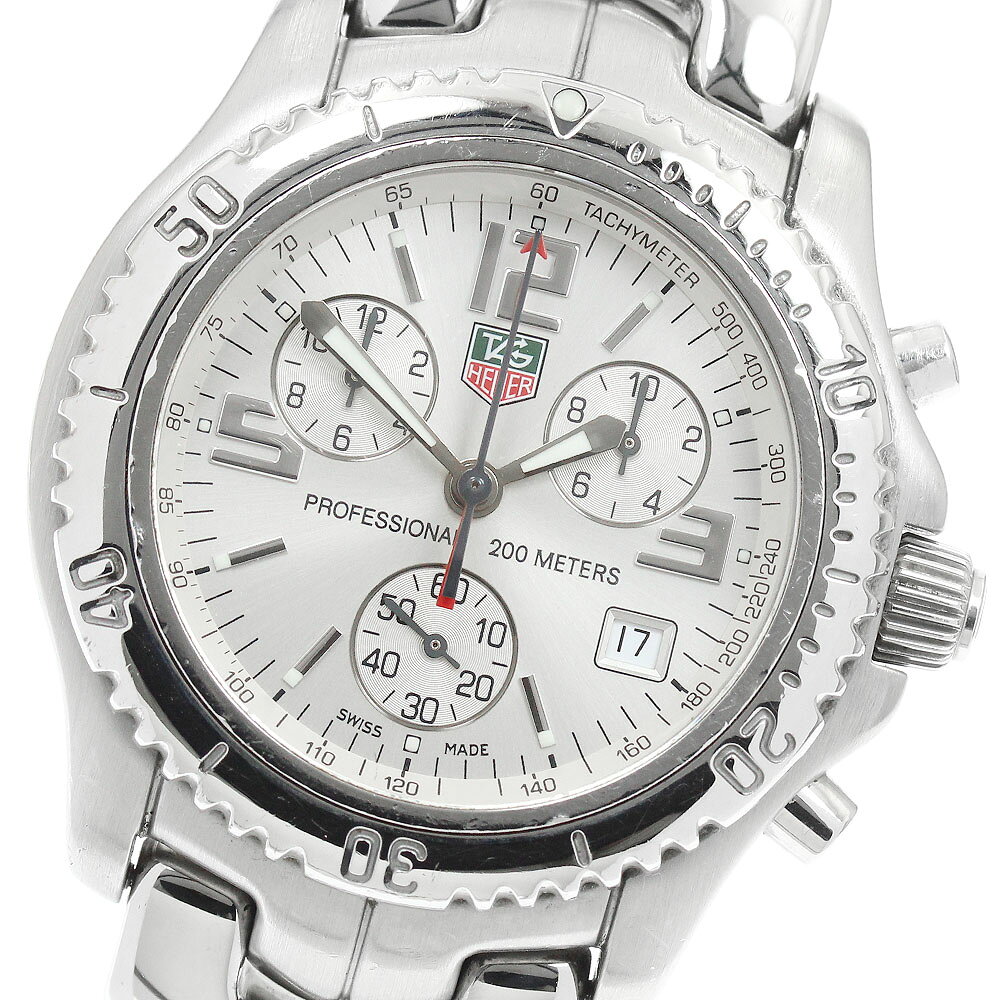 タグホイヤー TAG HEUER CT1112 リンク クロノグラフ クォーツ メンズ _944080【中古】