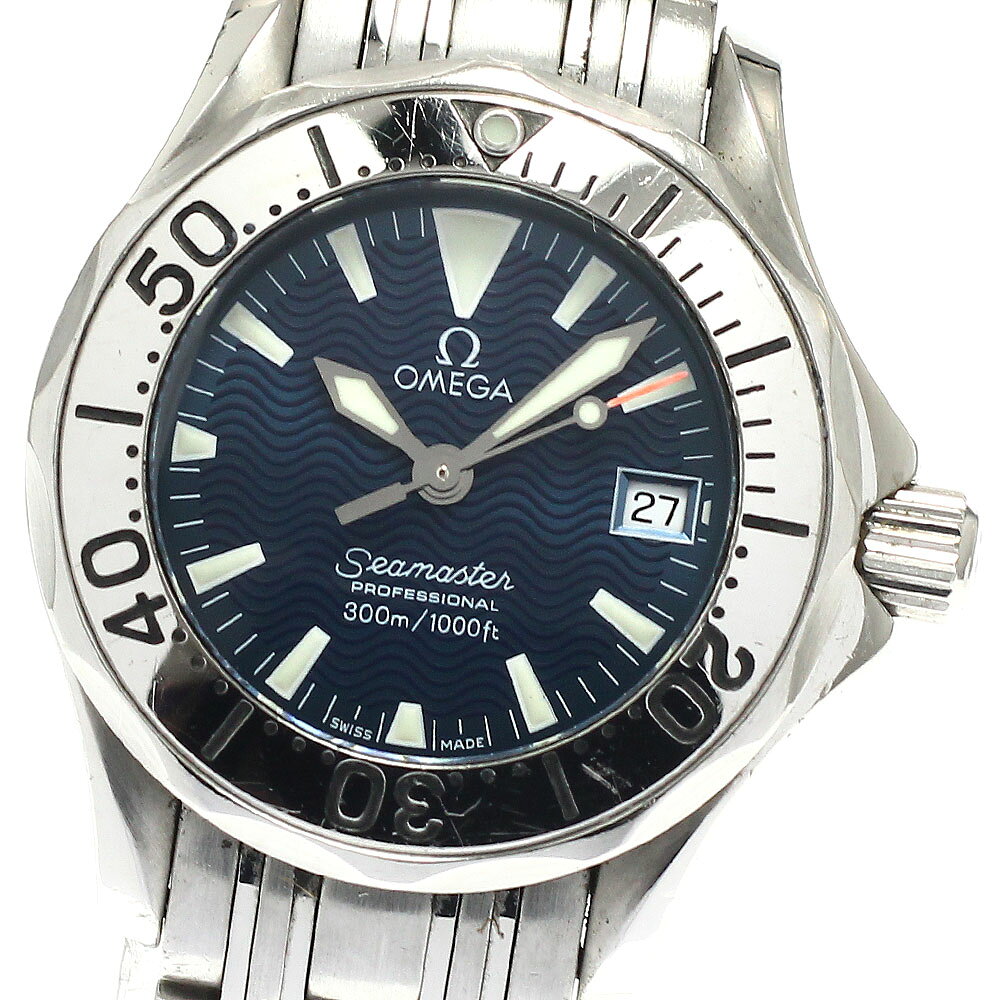 樂天商城 - オメガ OMEGA 2584.80 シーマスター300 ジャックマイヨール デイト クォーツ レディース _948593【中古】