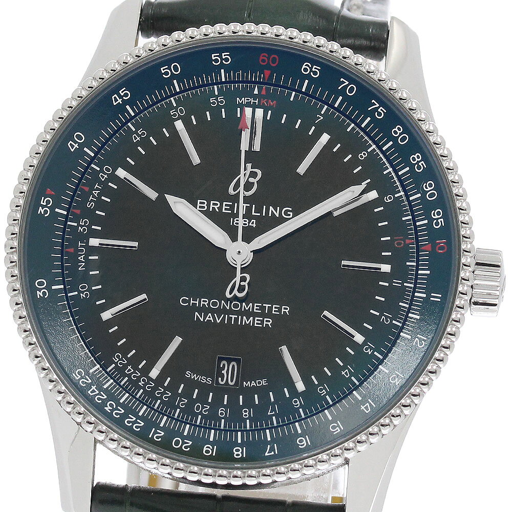 ブライトリング BREITLING A17326 ナビタイマー41 自動巻き メンズ 保証書付き_922335【中古】