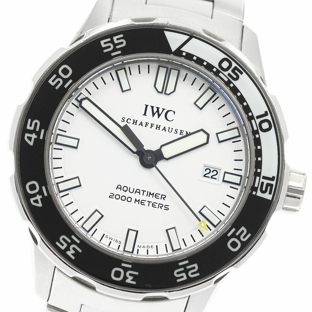 Aqua Timer - IWC SCHAFFHAUSEN IW356805 アクアタイマー デイト 自動巻き メンズ 保証書付き_947361【中古】