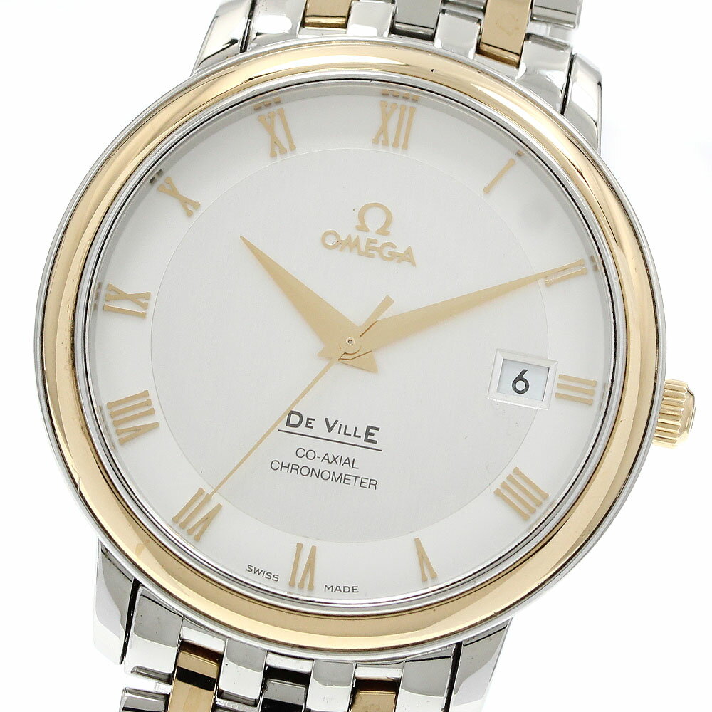 DeVille - オメガ OMEGA 4374.31 デビル プレステージ コーアクシャル クロノメーター 自動巻き メンズ 保証書付き_949336【中古】