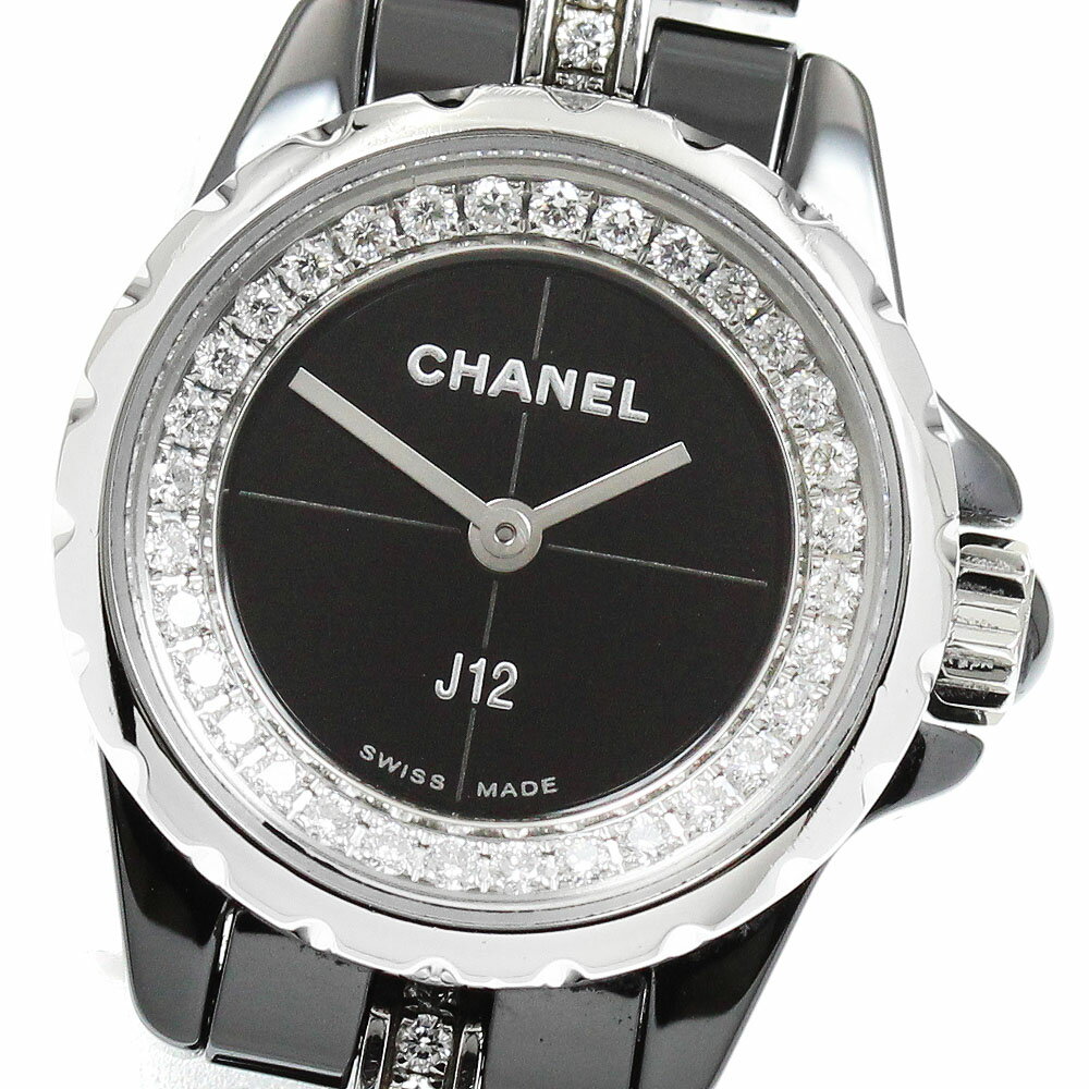 B, F, H, P, V - シャネル CHANEL H5236 J12 XS ダイヤ クォーツ レディース 良品 _942979【中古】