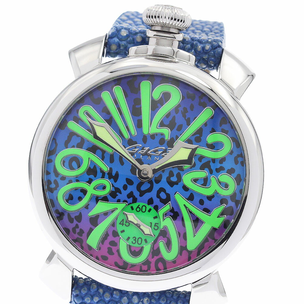 ガガミラノ GaGa MILANO 5010.ART.03S マヌアーレ48 300本限定 手巻き メンズ 良品 _947010【中古】