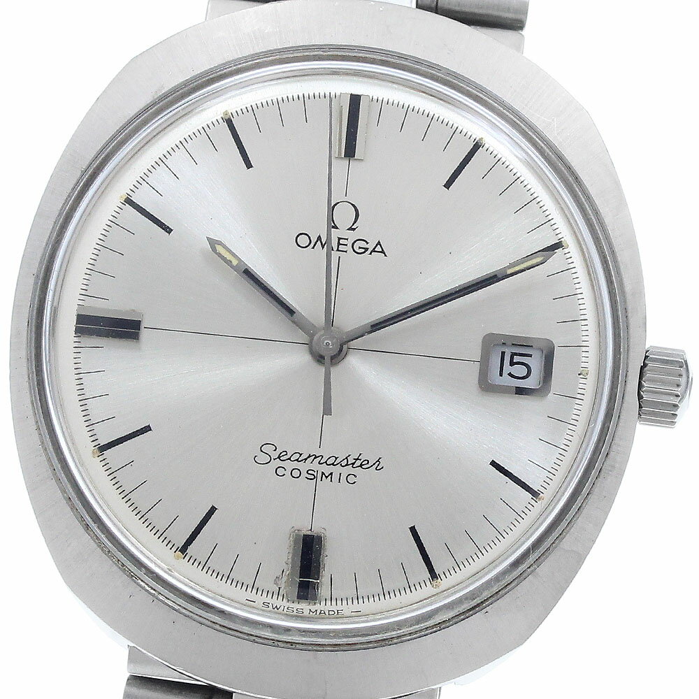 OMEGA Seamaster Cosmic 自動巻き腕時計 オメガ/シーマスターコスミックデイト/シルバーダイヤル/SS/自動巻き