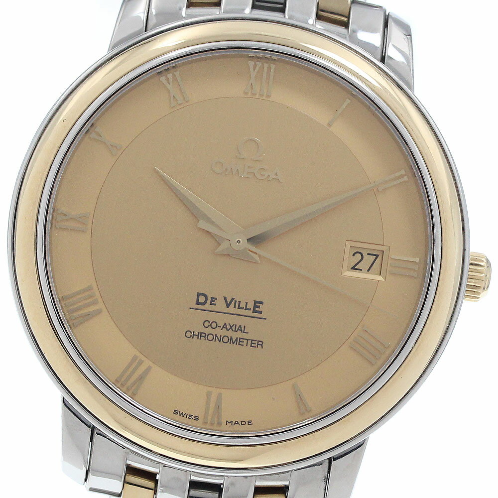 DeVille - オメガ OMEGA 4374.11 デビル プレステージ コーアクシャル デイト 自動巻き メンズ _949340【中古】