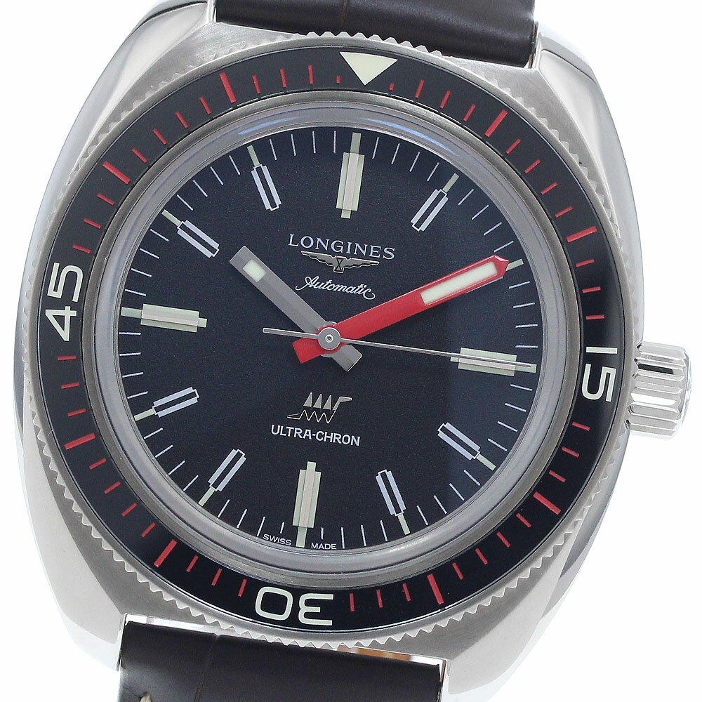 ロンジン LONGINES L2.836.4 ウルトラクロン 自動巻き メンズ 極美品 箱・保証書付き_949468【中古】