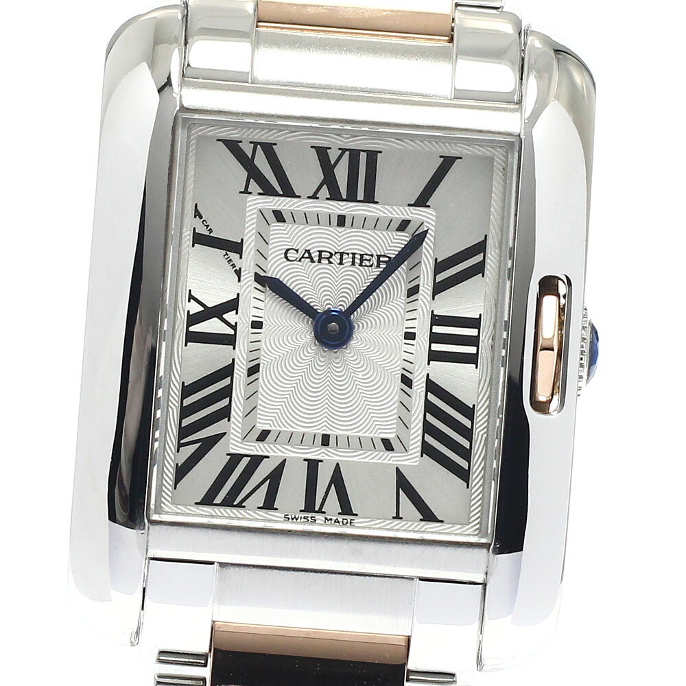 カルティエ CARTIER W5310036 タンクアングレーズSM PGコンビ クォーツ レディース 良品 _808776 楽天市場】Cartier タンク アングレーズ ステンレス&ピンクゴールド