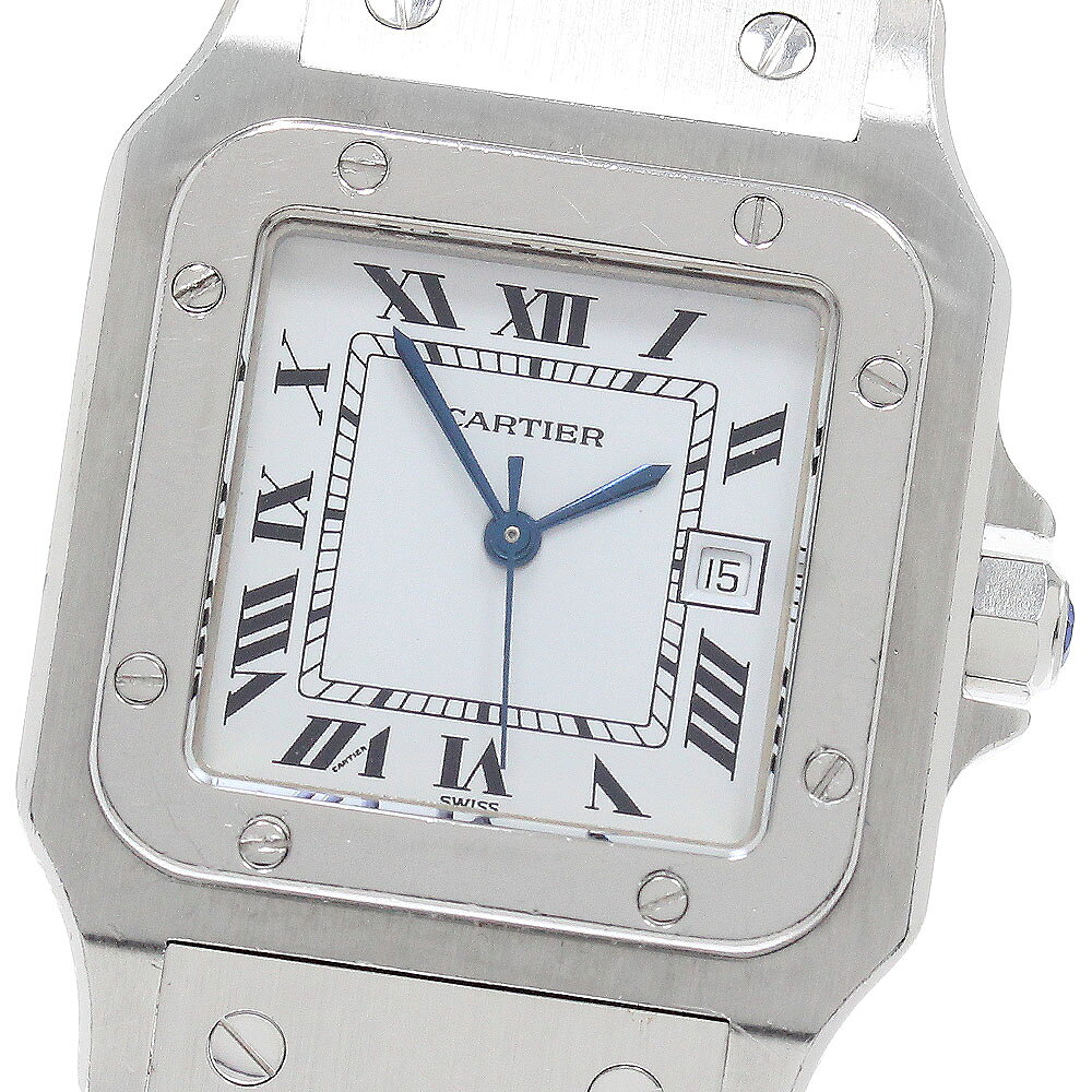 カルティエ CARTIER 81036183 サントスガルベLM デイト 自動巻き メンズ _934 ...