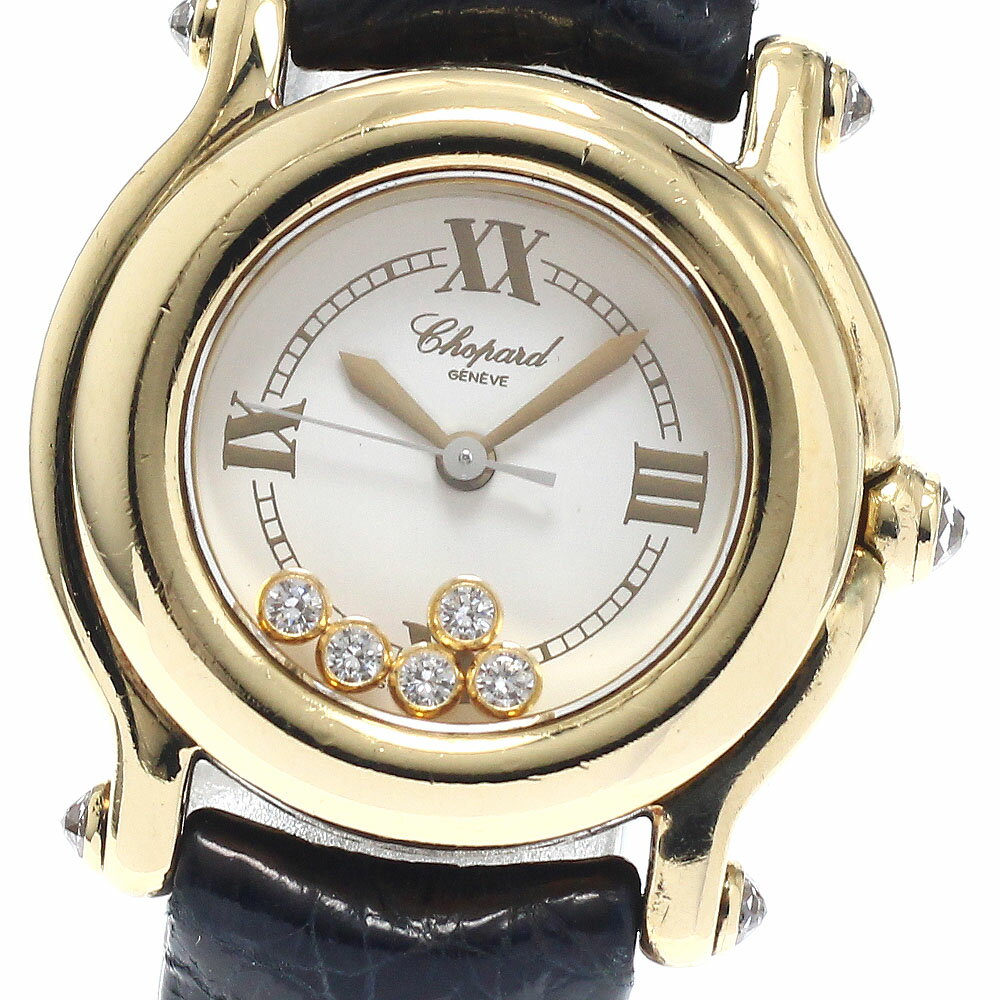 ショパール Chopard 27/6149-20 ハッピースポーツ K18YG 5Pダイヤ クォーツ レディース _943550【中古】
