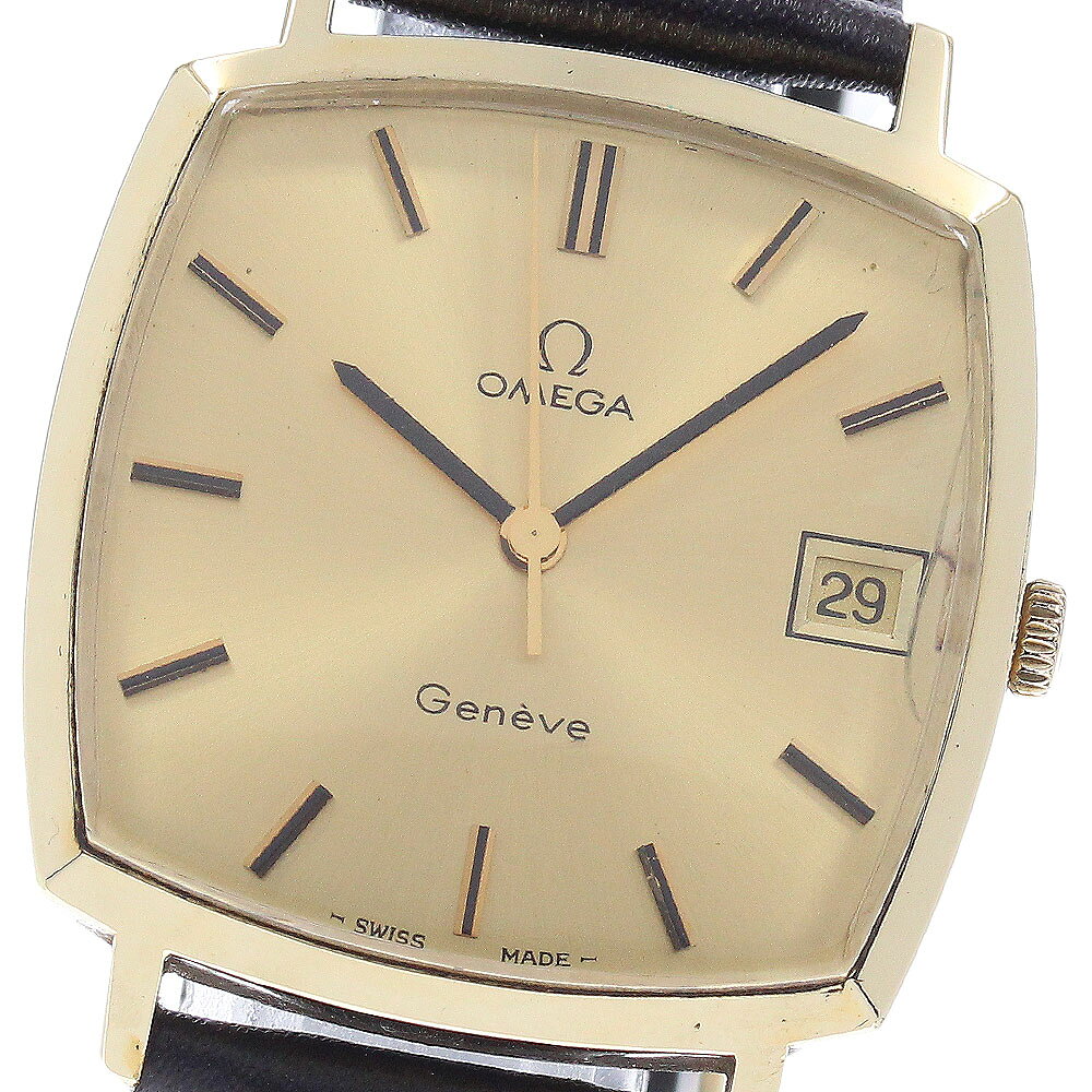 ORIENT - オメガ OMEGA 132.0052 ジュネーブ デイト Cal.1030 手巻き メンズ _944261【中古】