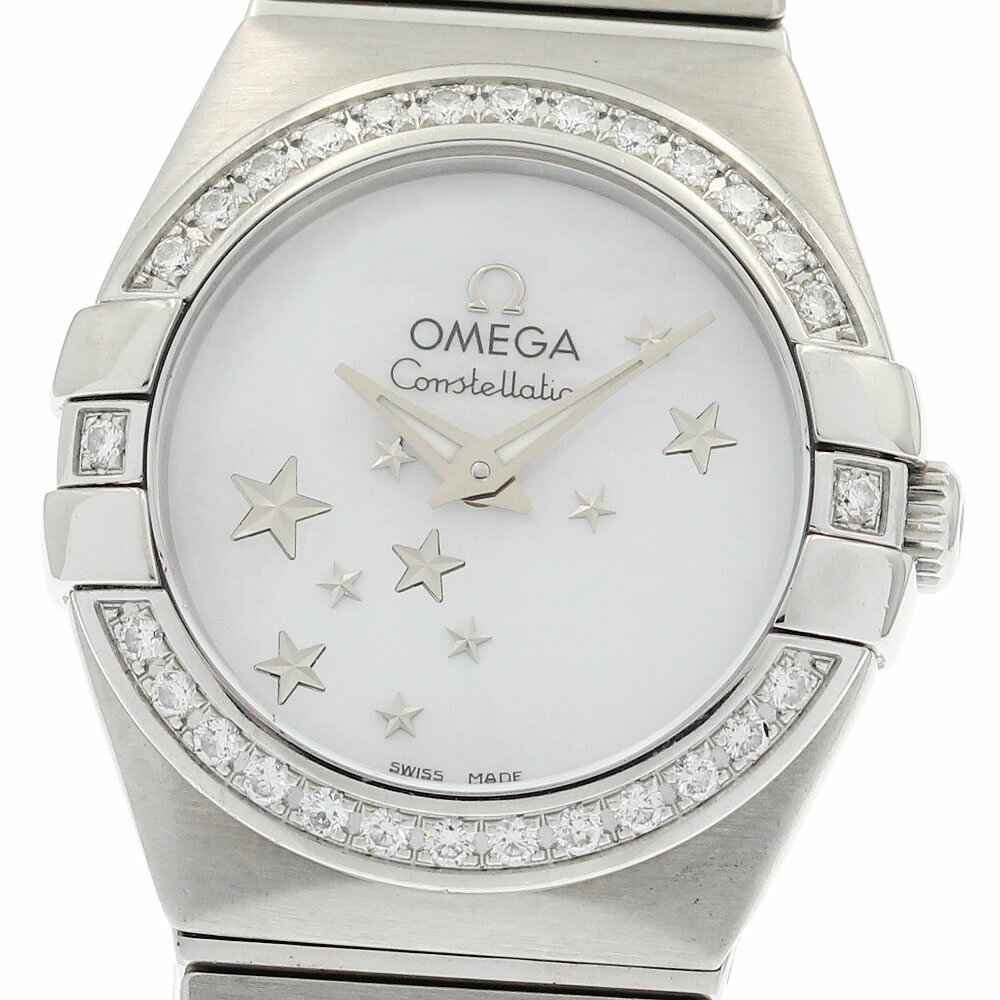 Other - オメガ OMEGA 123.15.24.60.05.003 コンステレーション ブラッシュ ダイヤベゼル クォーツ レディース _950687【中古】