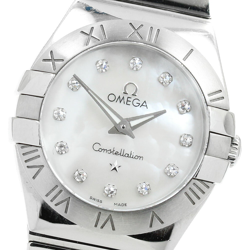 Constellation - オメガ OMEGA 123.10.24.60.55.002 コンステレーション 12Pダイヤ クォーツ レディース _950655【中古】