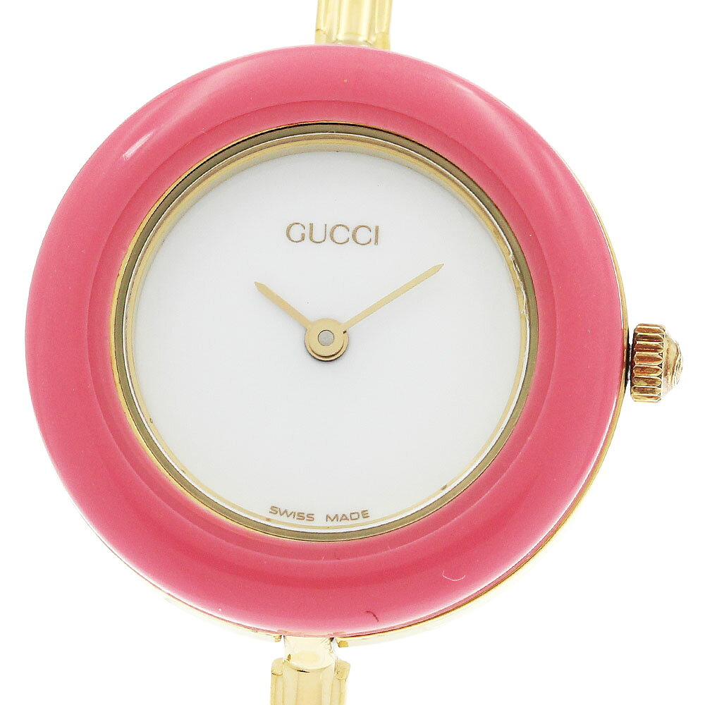 樂天商城 - グッチ GUCCI 11/12.2 チェンジベゼル クォーツ レディース 内箱付き_948814【中古】