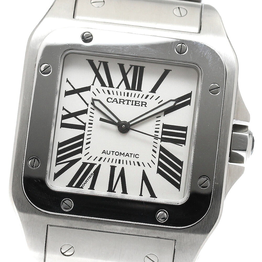 カルティエ CARTIER W200737G サントス100LM 自動巻き メンズ _949655【 ...