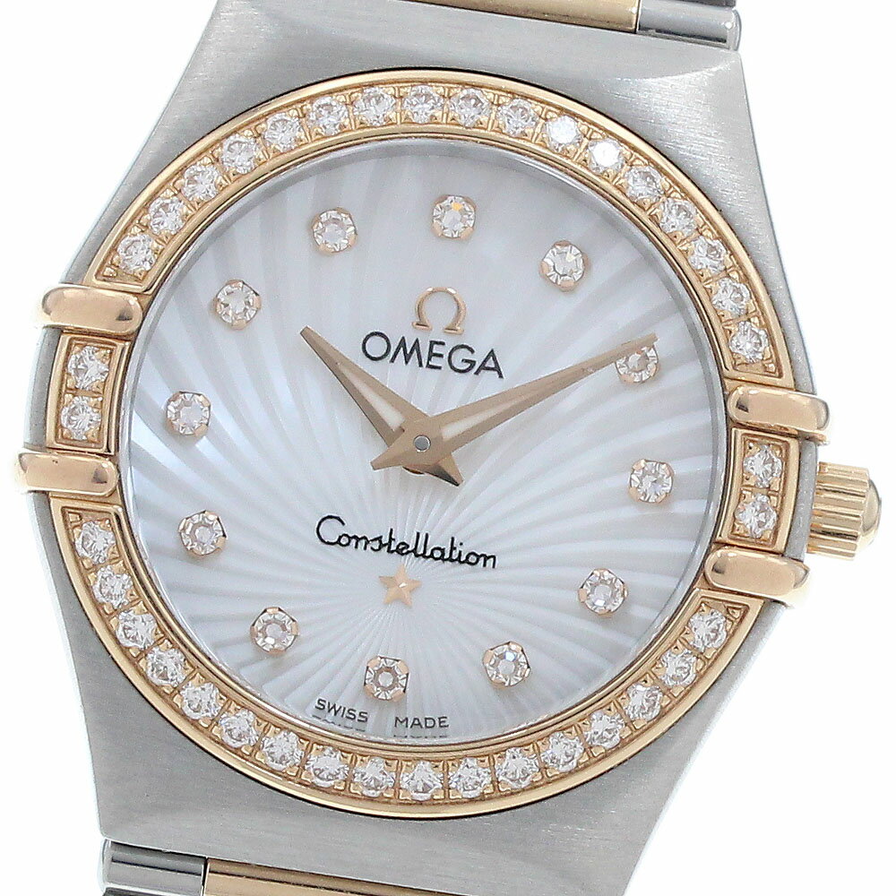 樂天商城 - オメガ OMEGA 111.25.26.60.55.001 コンステレーション 12P ダイヤベゼル 160周年記念 クォーツ レディース 良品 _950693【中古】