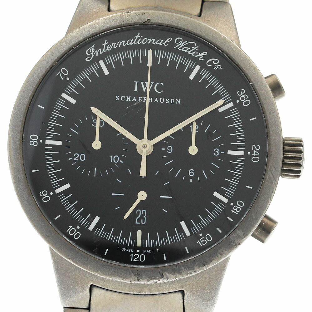 IWC SCHAFFHAUSEN IW372701 GST デイト クロノグラフ クォーツ メンズ 保証書付き_942001【中古】