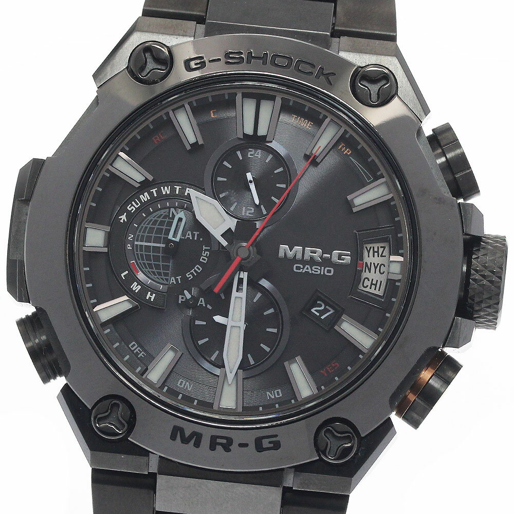 樂天商城 - カシオ CASIO MRG-G2000CB-1AJR Gショック MR-G 黒備え ソーラー電波 メンズ 美品 箱・保証書付き_950259【中古】