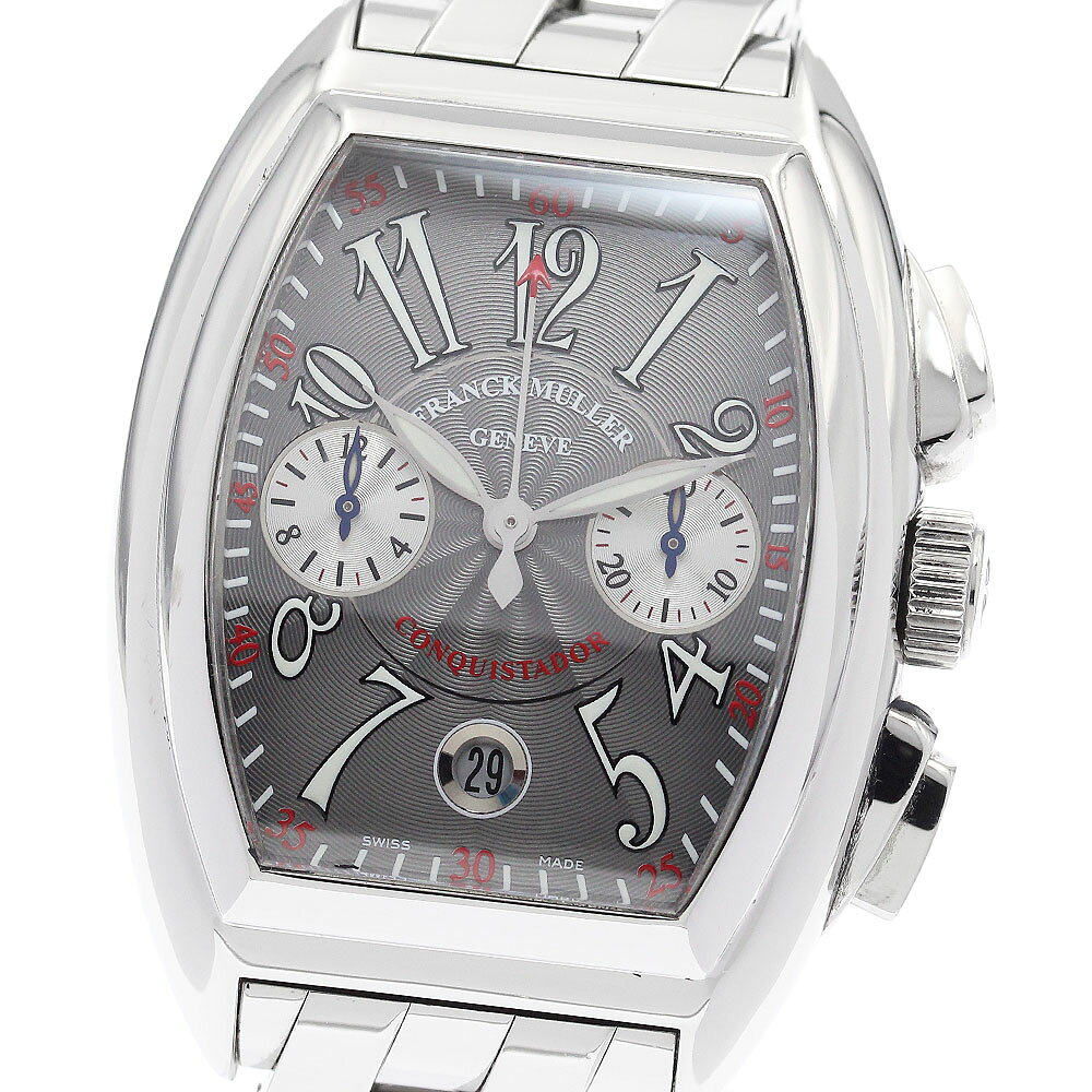 フランクミュラー FRANCK MULLER 8005CC コンキスタドール クロノグラフ 自動巻き ...