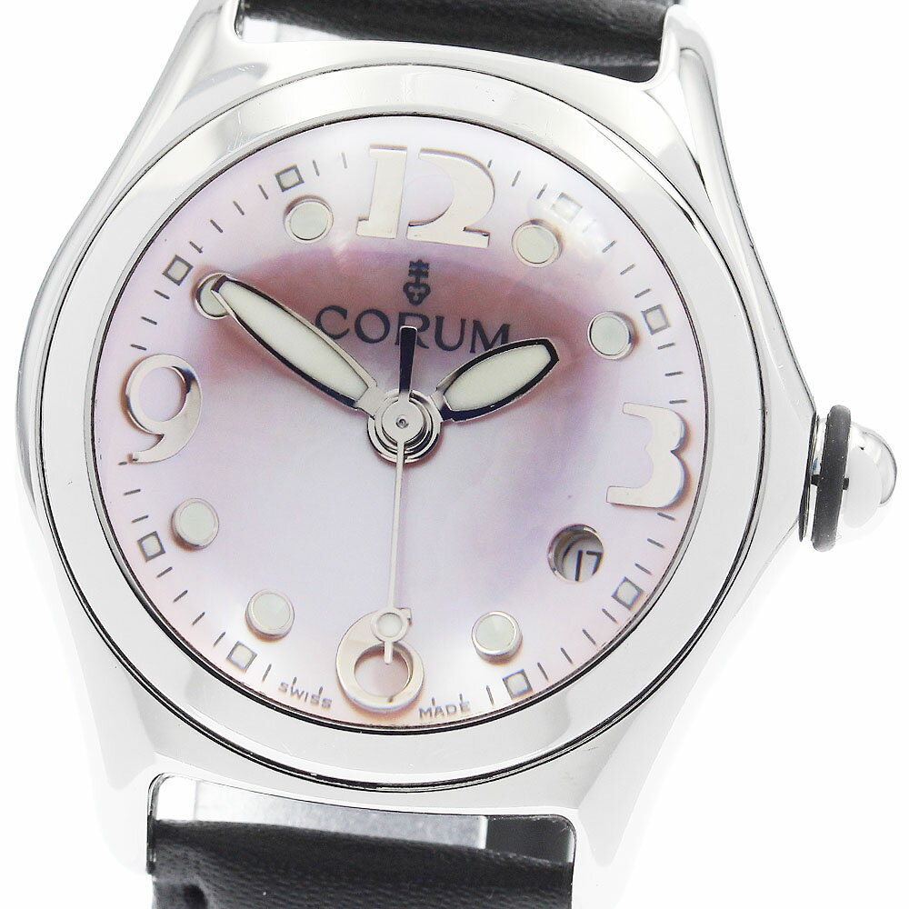 CORUM - コルム CORUM 39.250.20 バブル デイト クォーツ レディース 保証書付き_948880【中古】