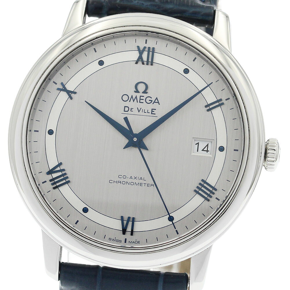 DeVille - オメガ OMEGA 424.13.40.20.02.003 デビル プレステージ コーアクシャル 自動巻き メンズ 美品 保証書付き_949346【中古】