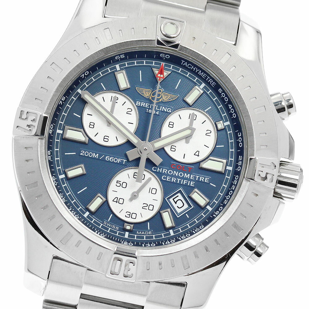 Watch - ブライトリング BREITLING A73388 コルト クロノグラフ クォーツ メンズ 良品 保証書付き_950634【中古】