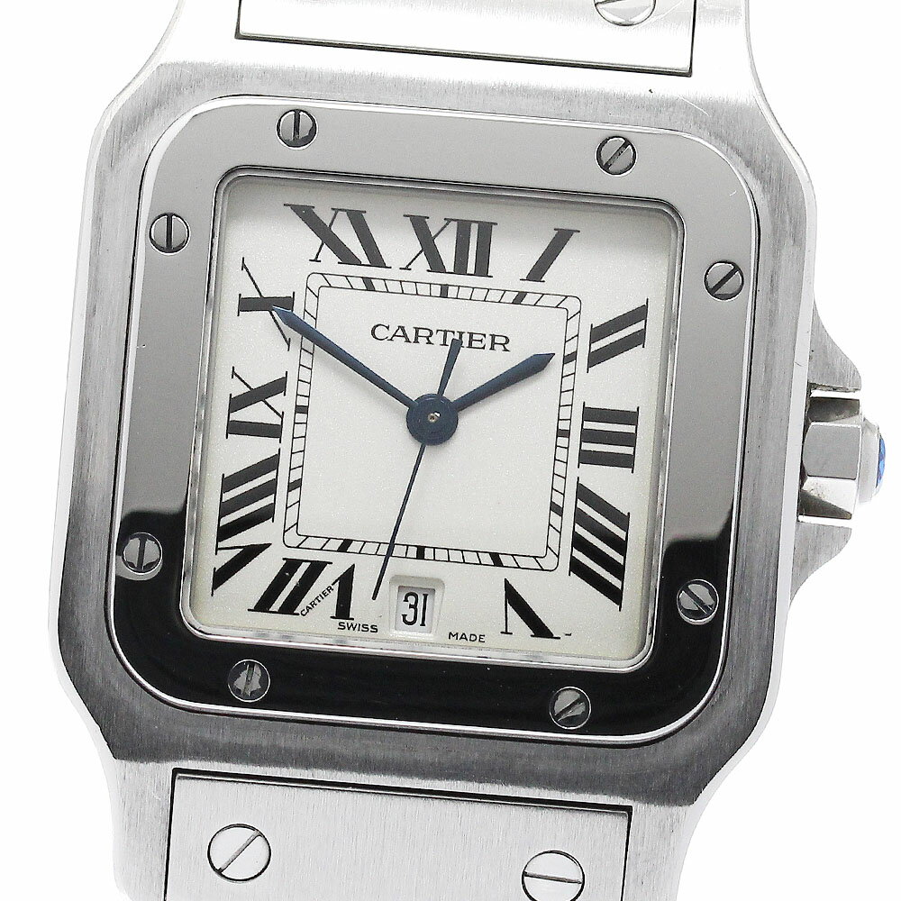 カルティエ CARTIER W20060D6 サントスガルベLM デイト クォーツ メンズ _950671【中古】