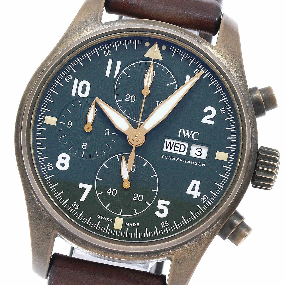 IWC IWC SCHAFFHAUSEN IW387902 パイロットウォッチ スピットファイア クロノグラフ 自動巻き メンズ _951019【中古】