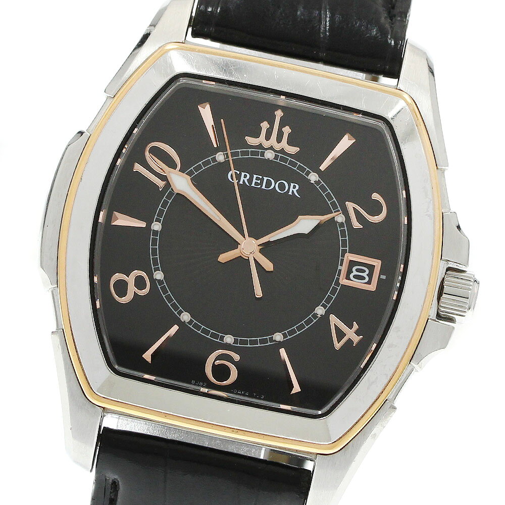 セイコー SEIKO 8J82-0AE0/GCAX970 クレドール デイト クォーツ メンズ _951601【中古】