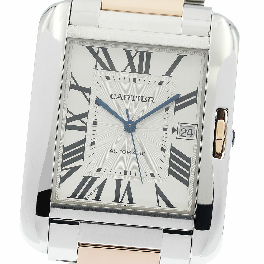 FRANCK MULLER - カルティエ CARTIER W5310006 タンクアングレースXL デイト PGコンビ 自動巻き メンズ _849485【中古】