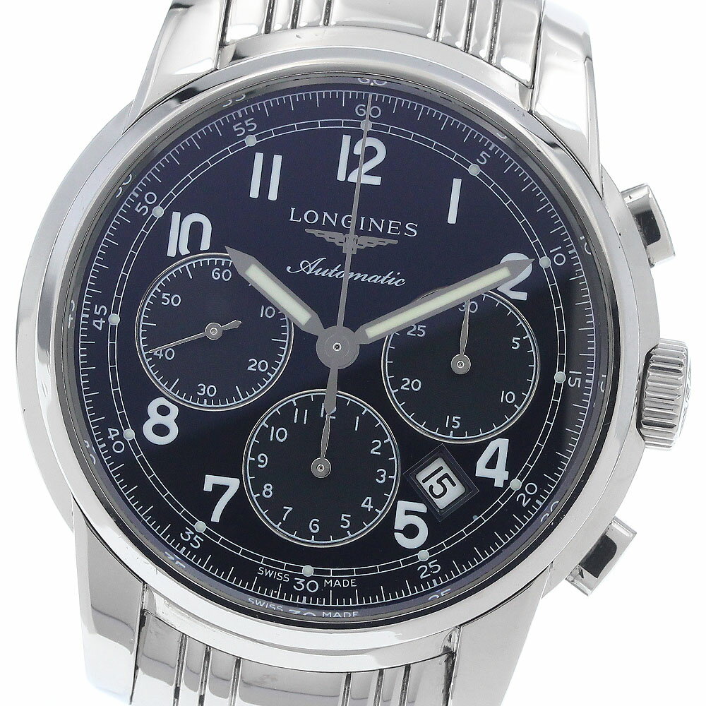 Other - ロンジン LONGINES L2.784.4 サンティミエ クロノグラフ 自動巻き メンズ _940217【中古】