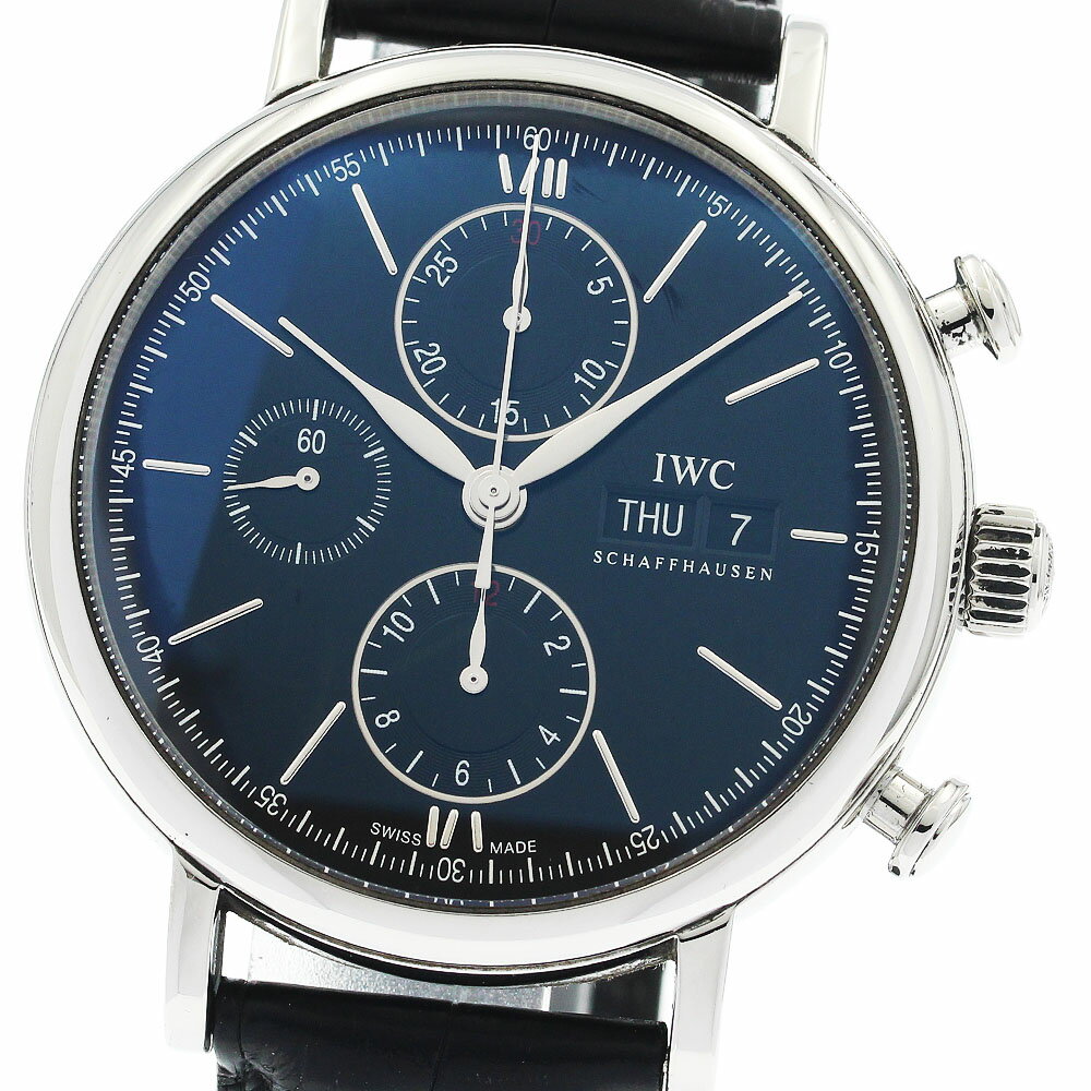 IWC IWC SCHAFFHAUSEN IW391008 ポートフィノ デイデイト クロノグラフ 自動巻き メンズ 保証書付き_949315【中古】