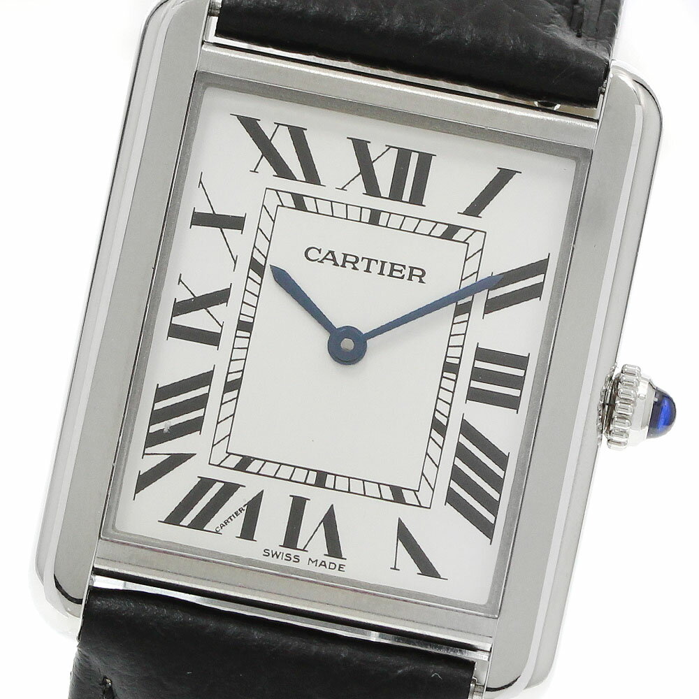 樂天商城 - カルティエ CARTIER WSTA0028 タンクソロ LM クォーツ メンズ 良品 保証書付き_951512【中古】