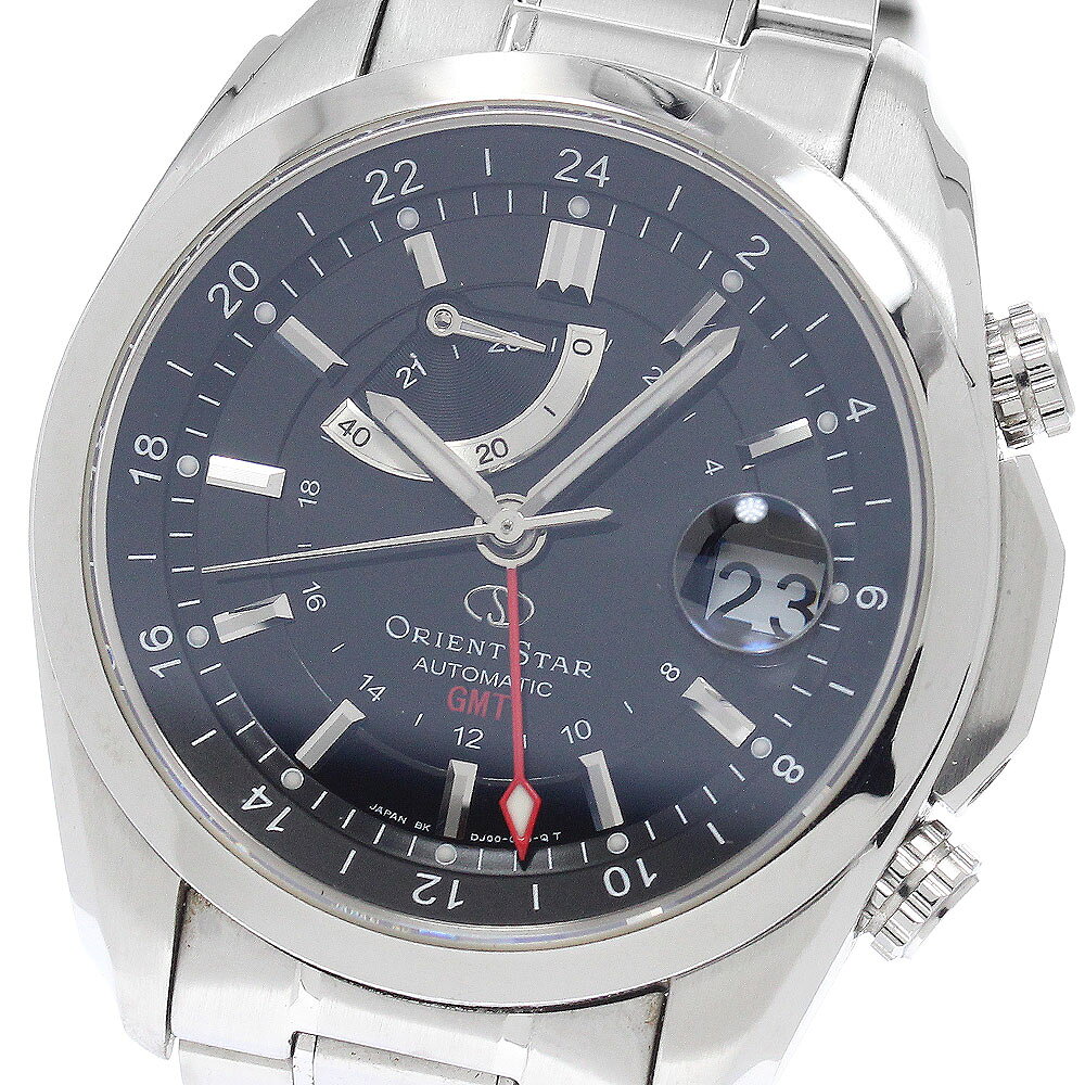 樂天商城 - オリエント ORIENT WZ0011DJ/DJ00-C0 オリエントスター GMT パワーリザーブ 自動巻き メンズ 保証書付き_950161【中古】