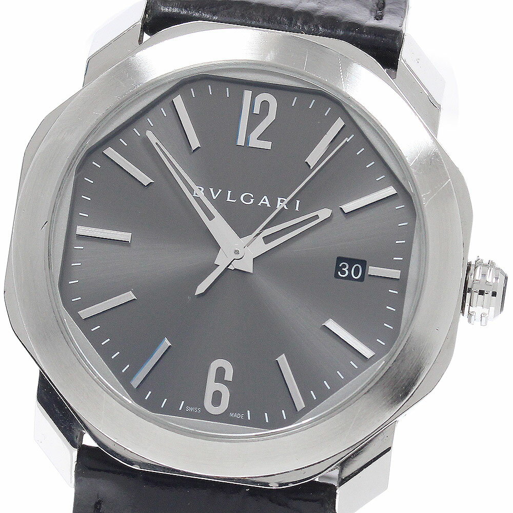 ブルガリ BVLGARI OC41S/102855 オクト デイト 自動巻き メンズ _950397【中古】