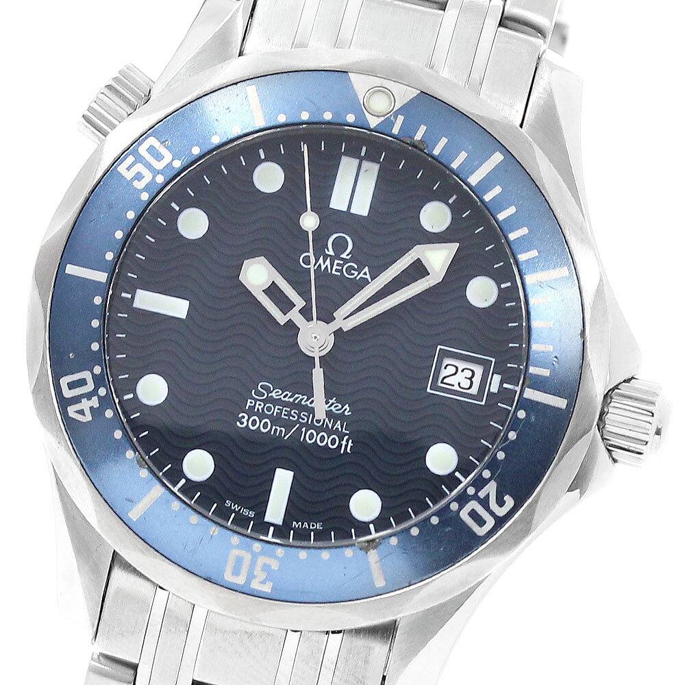 オメガ OMEGA 2561.80 シーマスター300 デイト クォーツ ボーイズ _943963【中古】