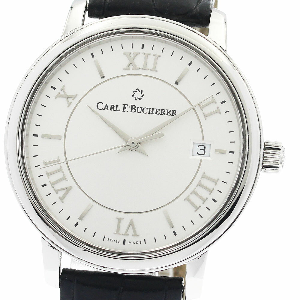 樂天商城 - カール F.ブヘラ CARL F.BUCHERER 10314.08 アダマビ デイト 自動巻き メンズ _949692【中古】