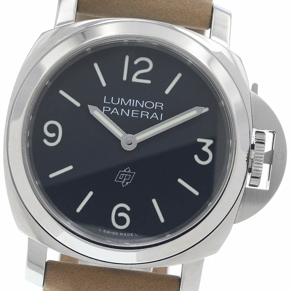 パネライ PANERAI PAM01086 ルミノール ベース ロゴ 44mm 手巻き メンズ 良品 保証書付き_951447【中古】